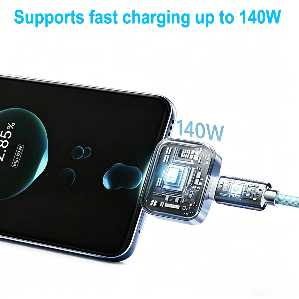1Pcs Full Charge Auto Separation Charging Head, Type-C Smart Auto Cut Adapter, Universal Safety Charger for Daily Unattended Use